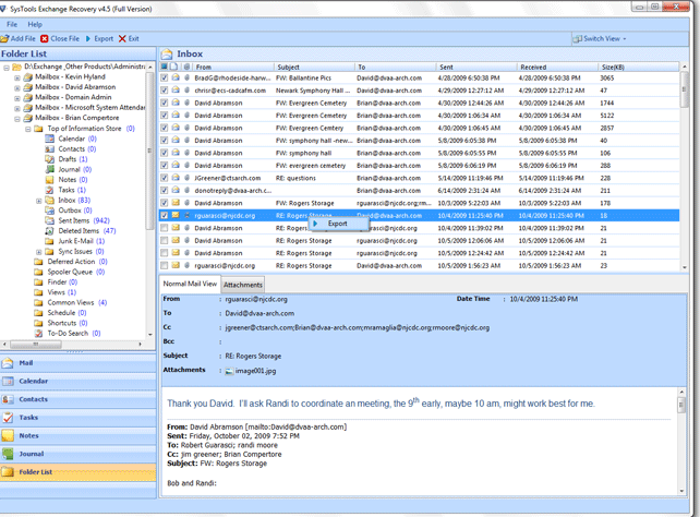 Exchange 2007 Repair Corrupt Database 4.5